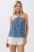 Island Escape Halter Tank Top