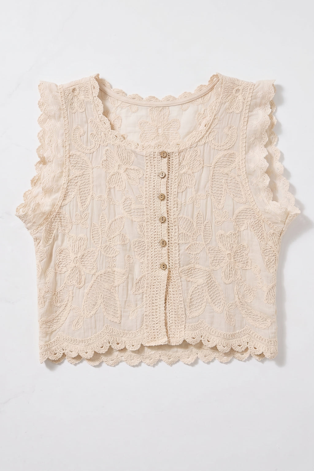 Embroidered Cotton Button Shirt