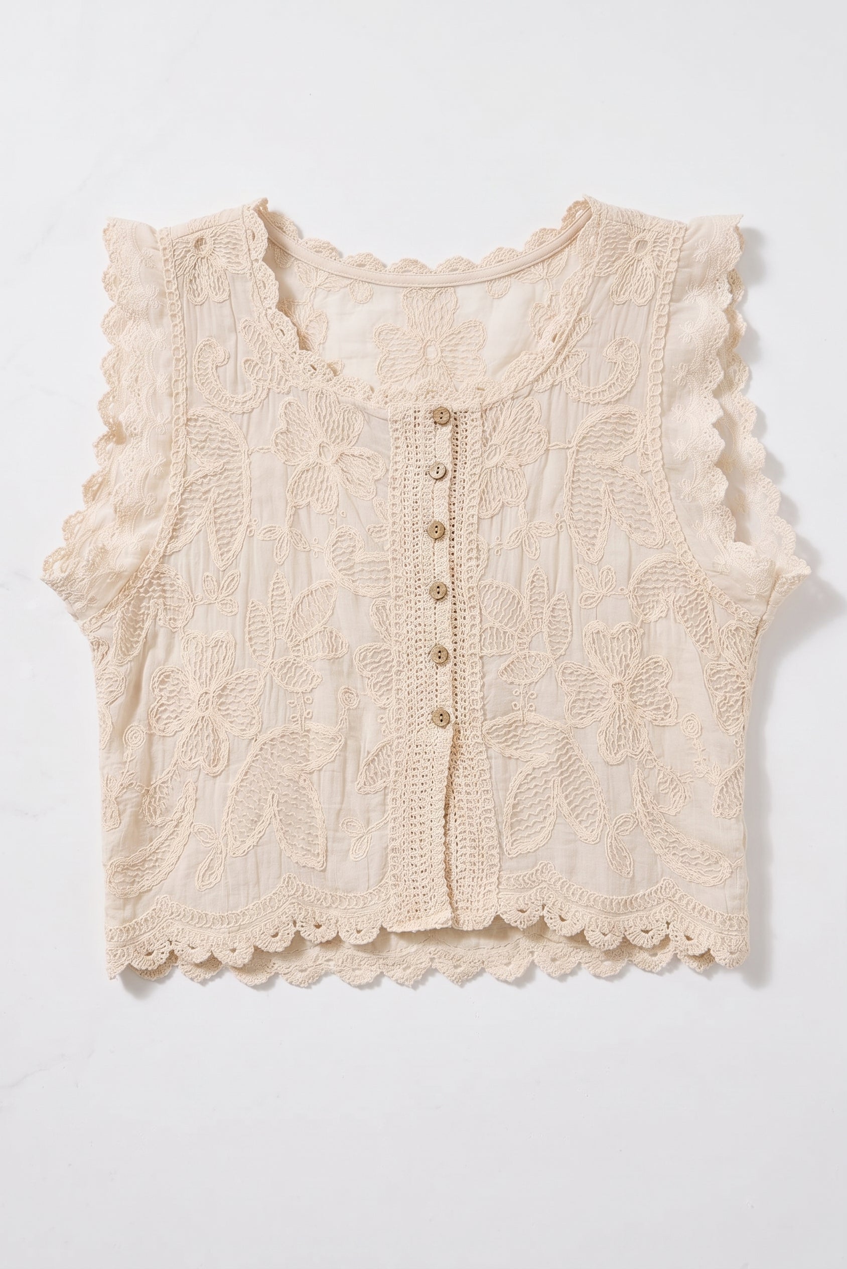Embroidered Cotton Button Shirt