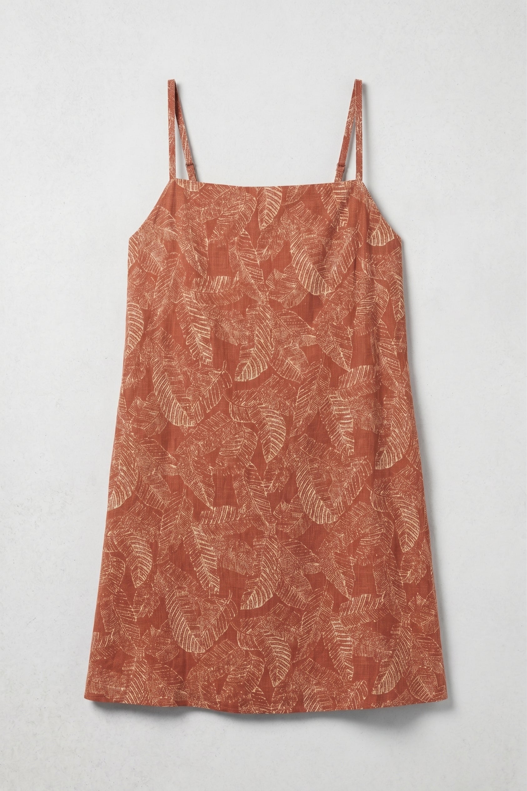 Tropical Linen Mini Dress