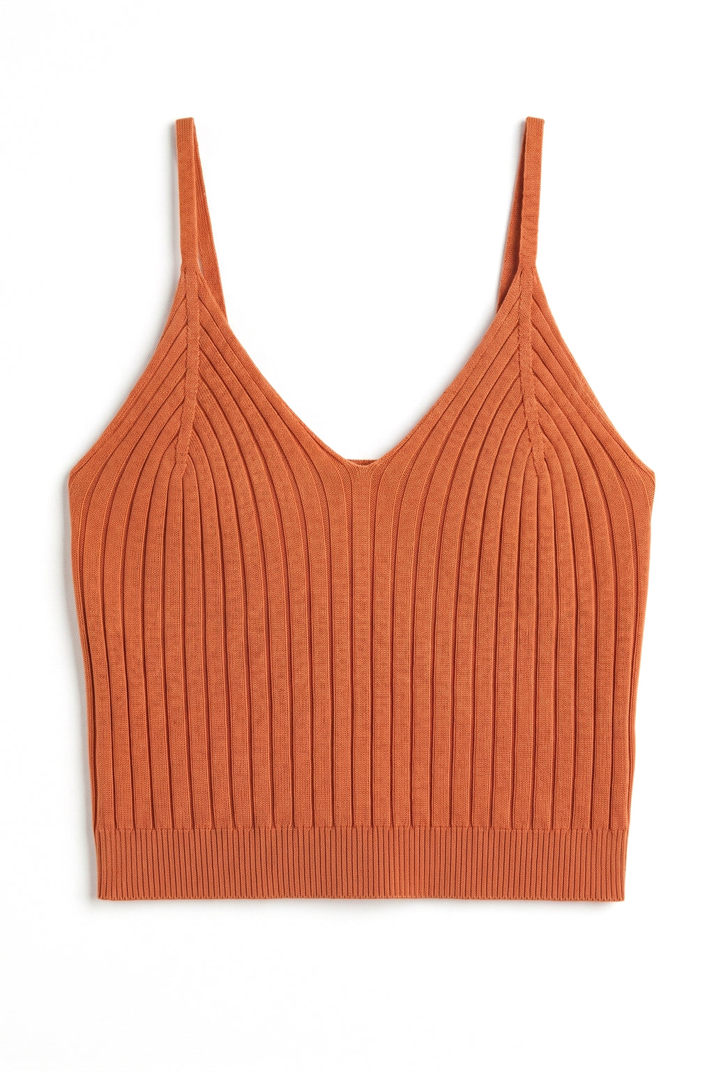 Ribbed Cropped Cami Tank