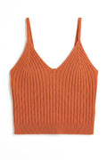 Ribbed Cropped Cami Tank