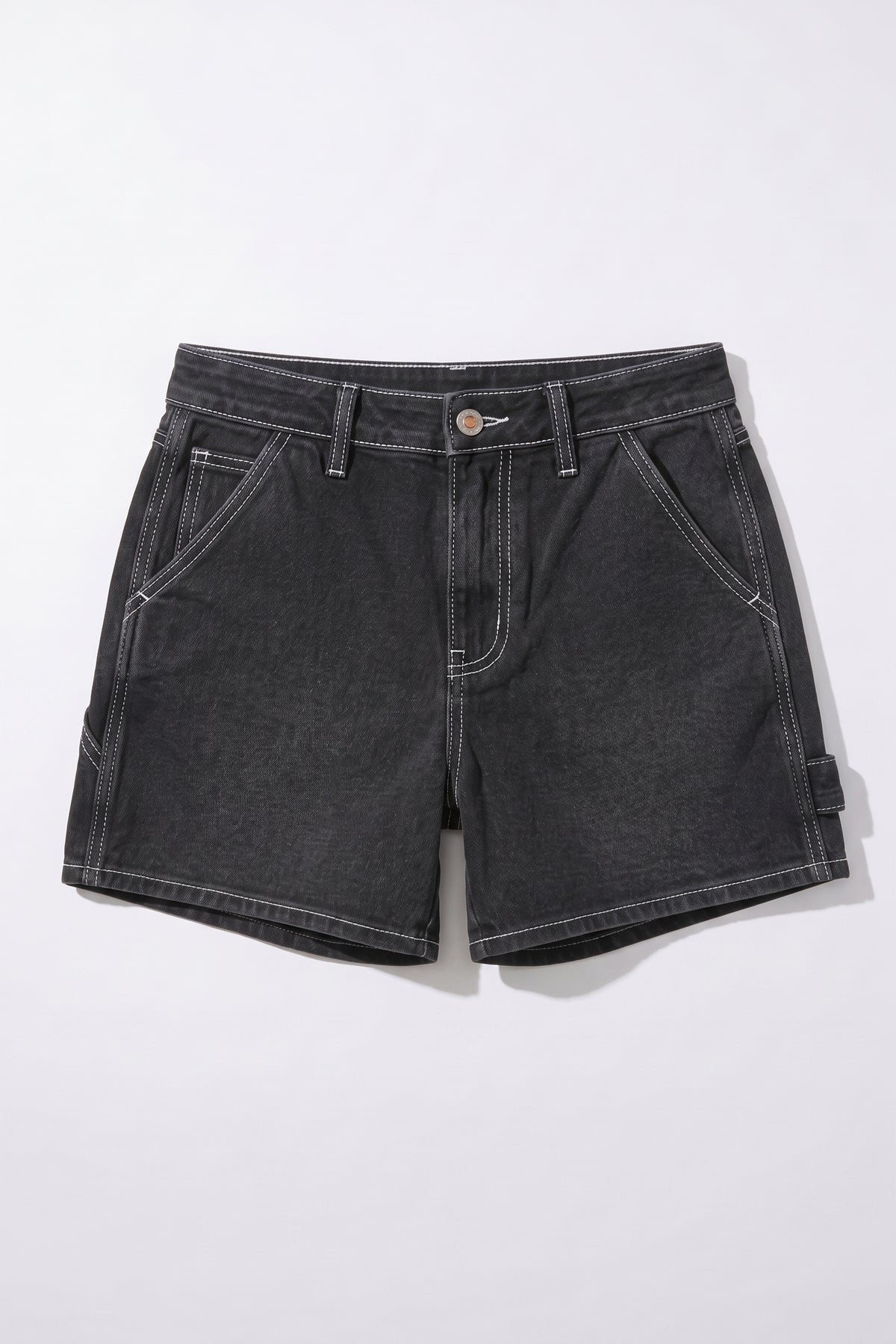 Utility Shorts - Washed Black