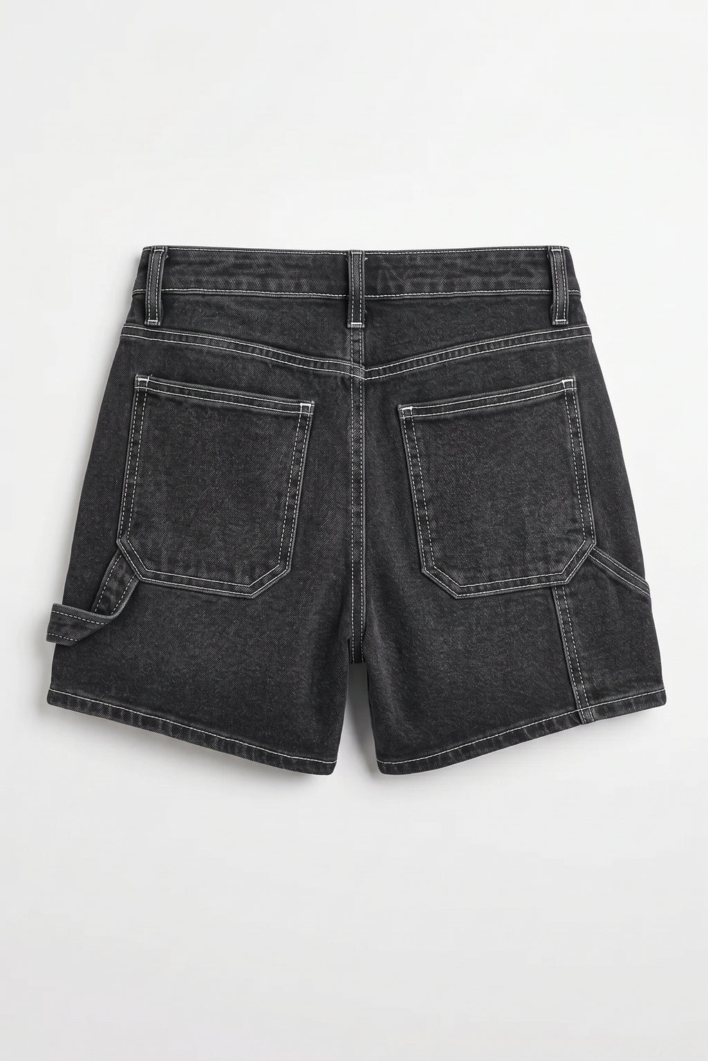 Utility Shorts - Washed Black