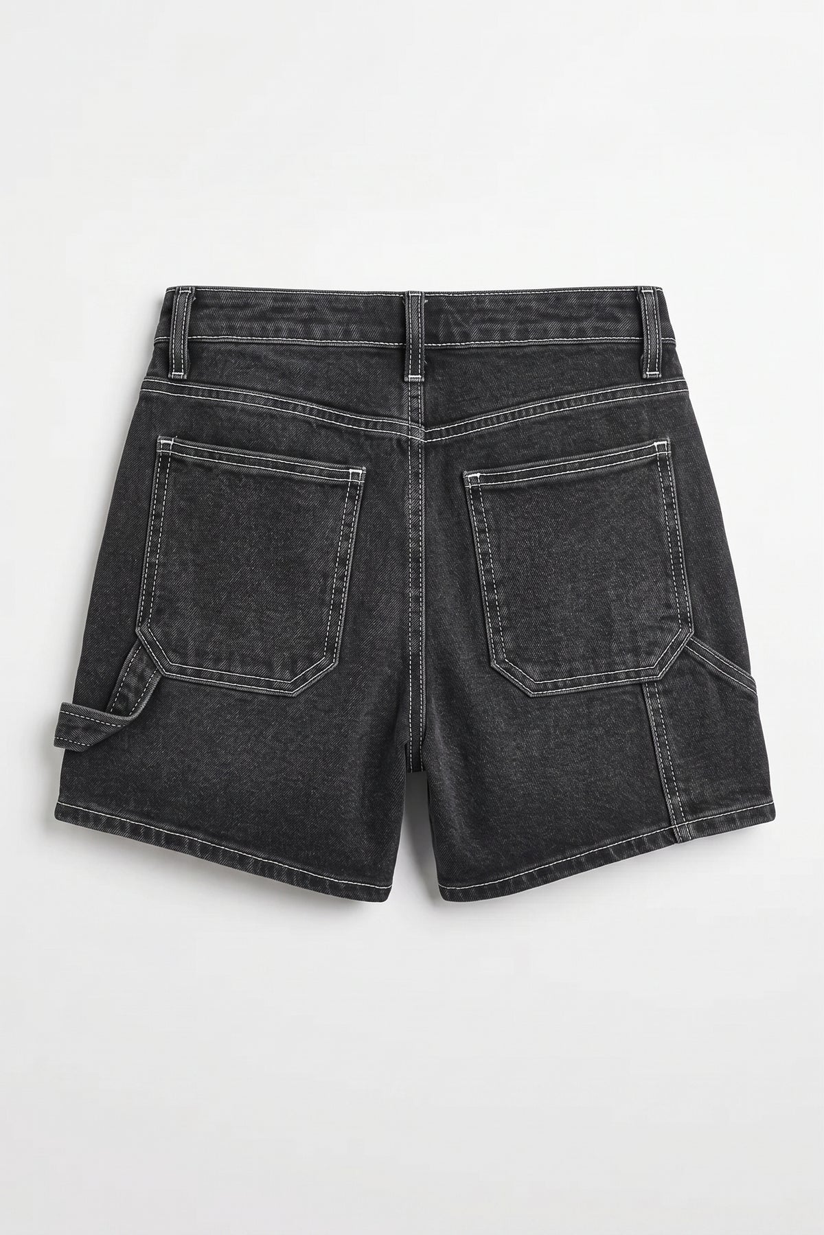 Utility Shorts - Washed Black