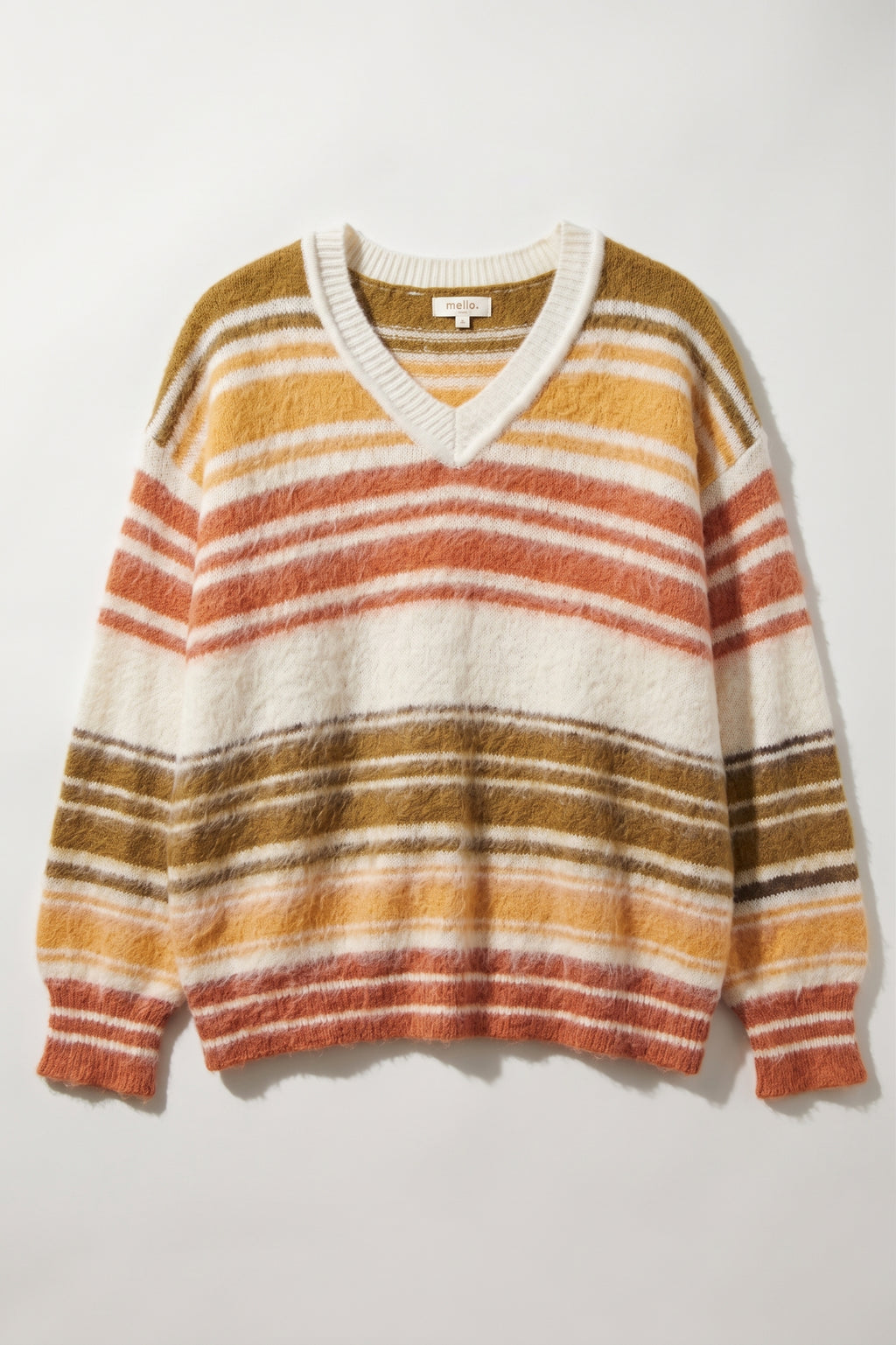Multi Stripe Eyelash Knit Sweater