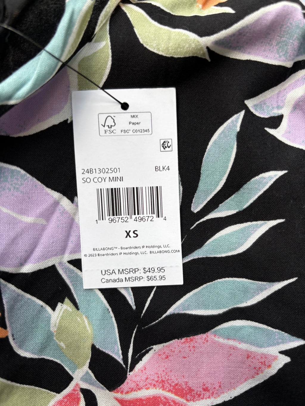 Billabong So Coy Multi Mini Dress