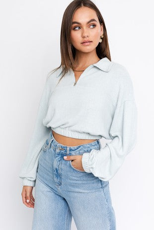 Fleece Quarter-Zip Sweatshirt