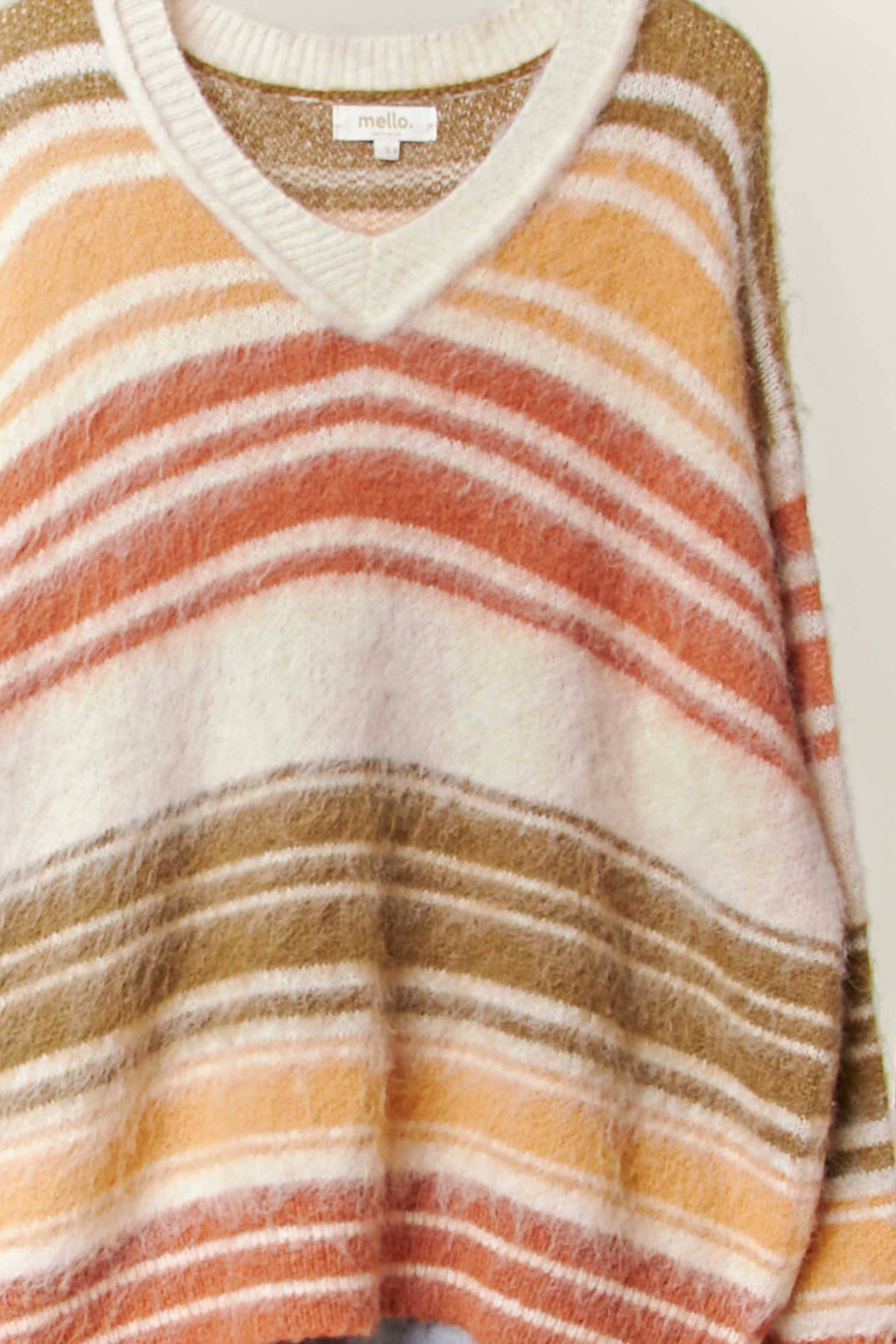 Multi Stripe Eyelash Knit Sweater