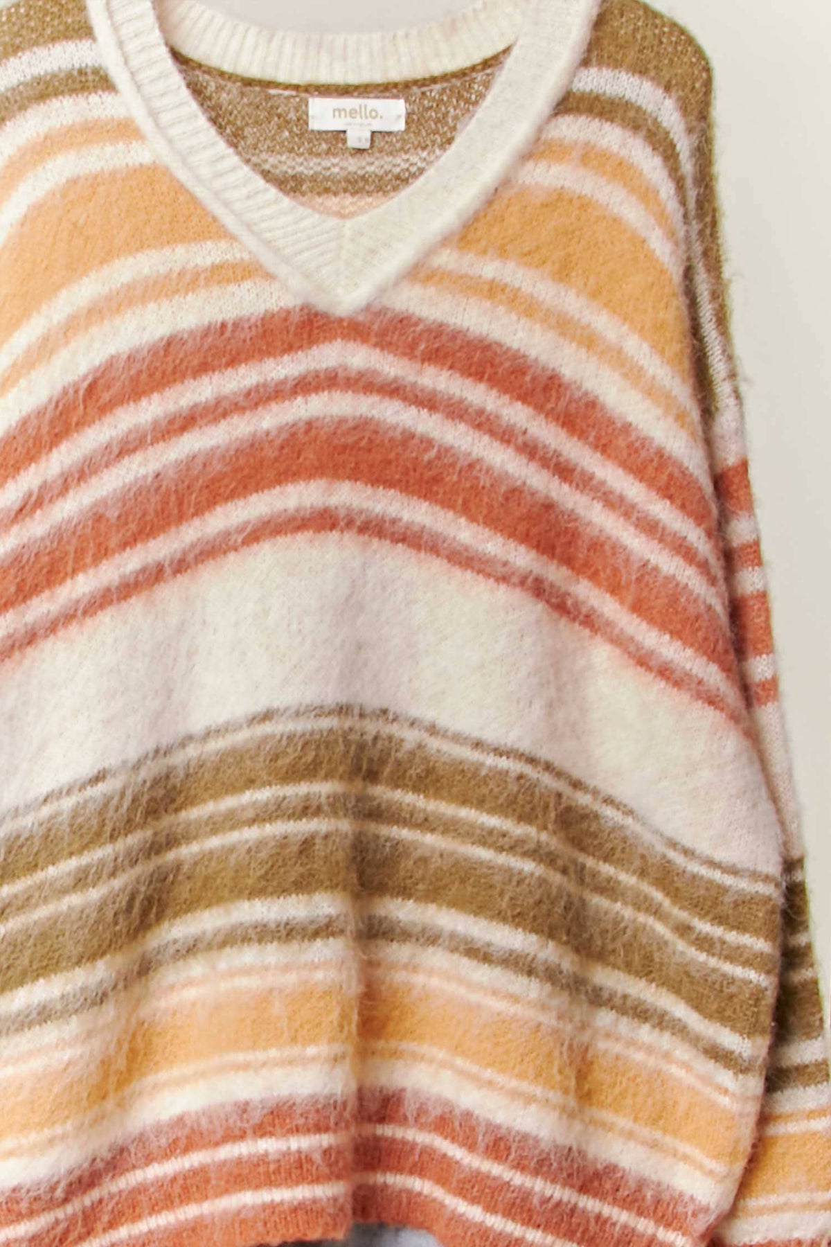 Multi Stripe Eyelash Knit Sweater
