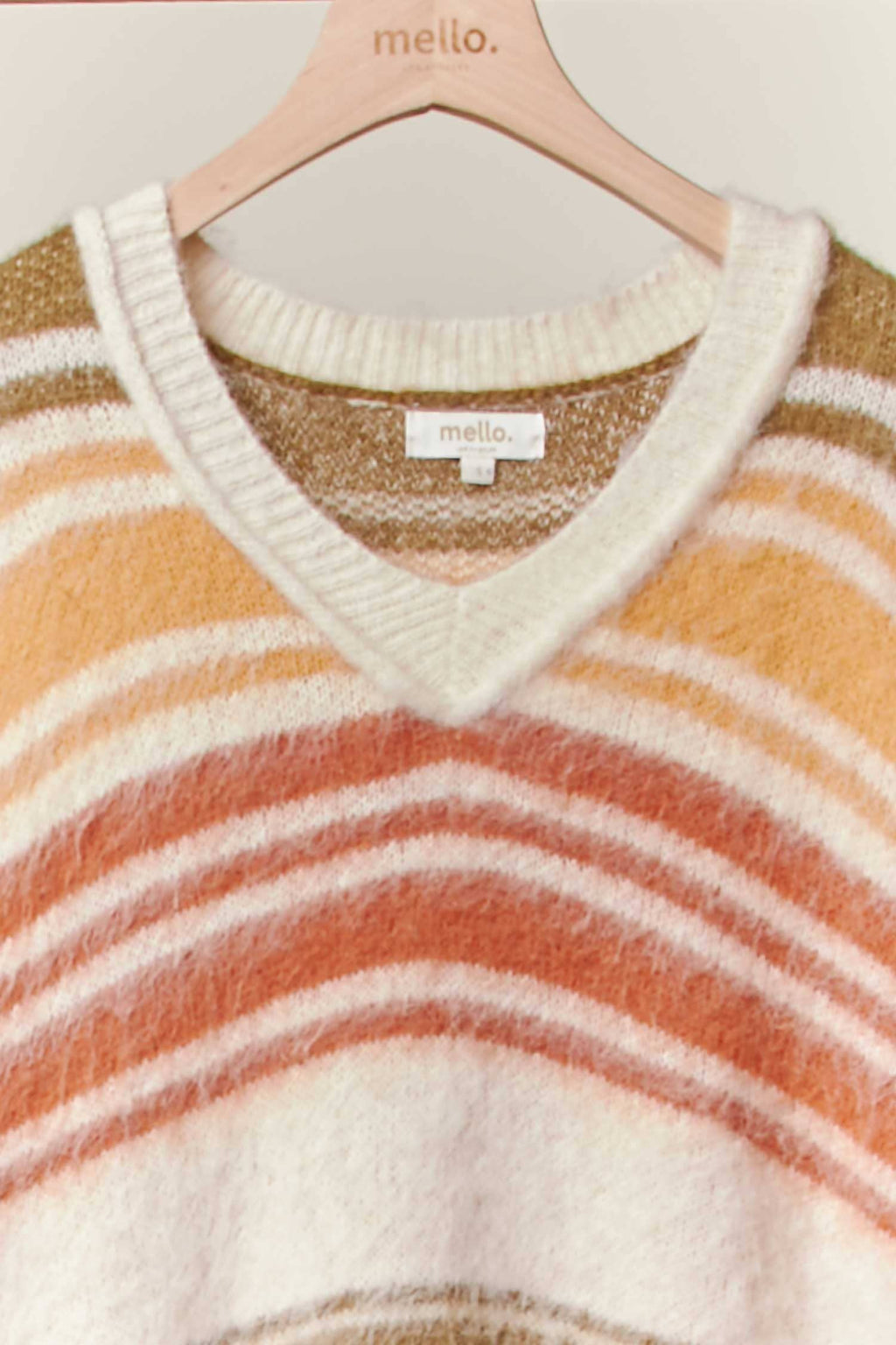 Multi Stripe Eyelash Knit Sweater